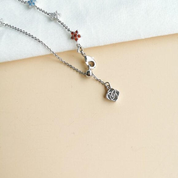 NEW Kendra Scott Sierra Star Silver Crystal Chain Bracelet - Picture 3 of 3